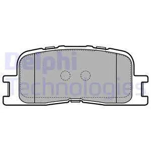 DELPHI TOYOTA Brake Pad Set, Disc Brake LP2703