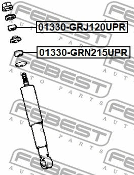 FEBEST 03-09 Toyota 4Runner Rear Shock Absorber Bushing 01330-GRN215UPR