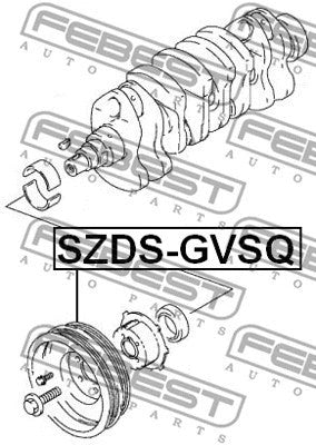 FEBEST 1995-2002 Suzuki Esteem Crankshaft Pulley SZDS-GVSQ