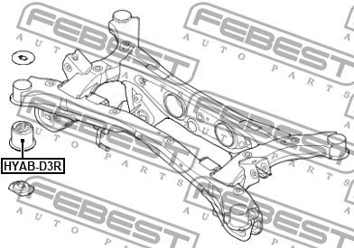 FEBEST 2015-2021 Hyundai Tucson Subframe Bushing HYAB-D3R