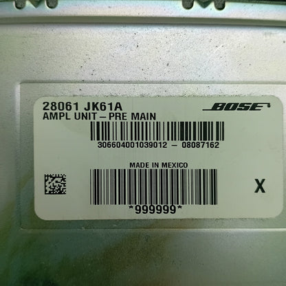 2007-2015 Nissan Skyline AMPLIFIER ASSEMBLY SPEAKER 28061JK61A