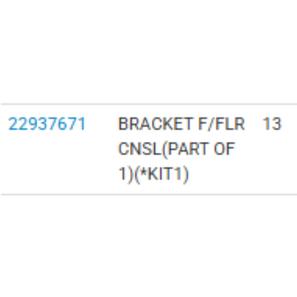2018 Cadillac CTS Floor Console Mounting Bracket Used OEM 22937671