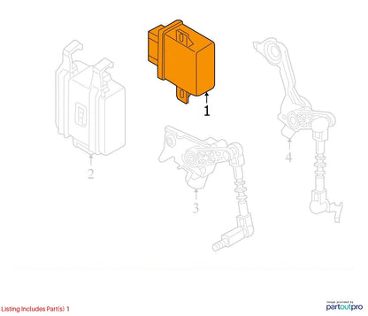 2011-2014 Audi A6 A7 A8 Headlamp Range/Cornering Control Module OEM 4H0907357A