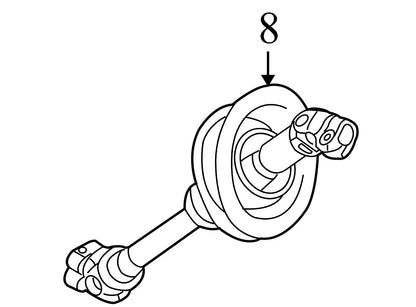 2010 Audi A4 Intermediate Steering Shaft Used OEM 8K1419753H