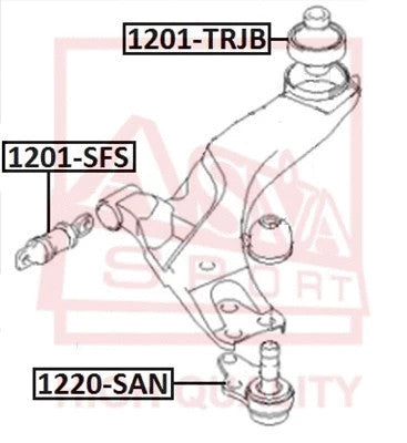 FEBEST 2001-2006 Hyundai Santa Fe Ball Joint Front Lower Arm 1220-SAN