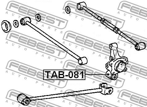 FEBEST 1992-1998 Toyota Corolla Rear Knuckle Bushing TAB-081