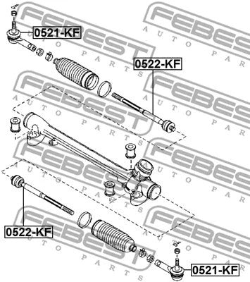 FEBEST 2017 Mazda CX-5 Steering Tie Rod 0522-KF