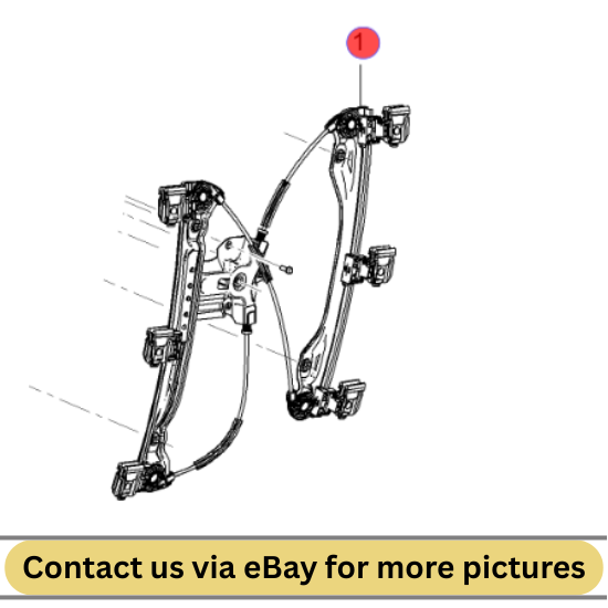 2010 Chevrolet Cruze Left Front Door Window Regulator Used OEM 95226745