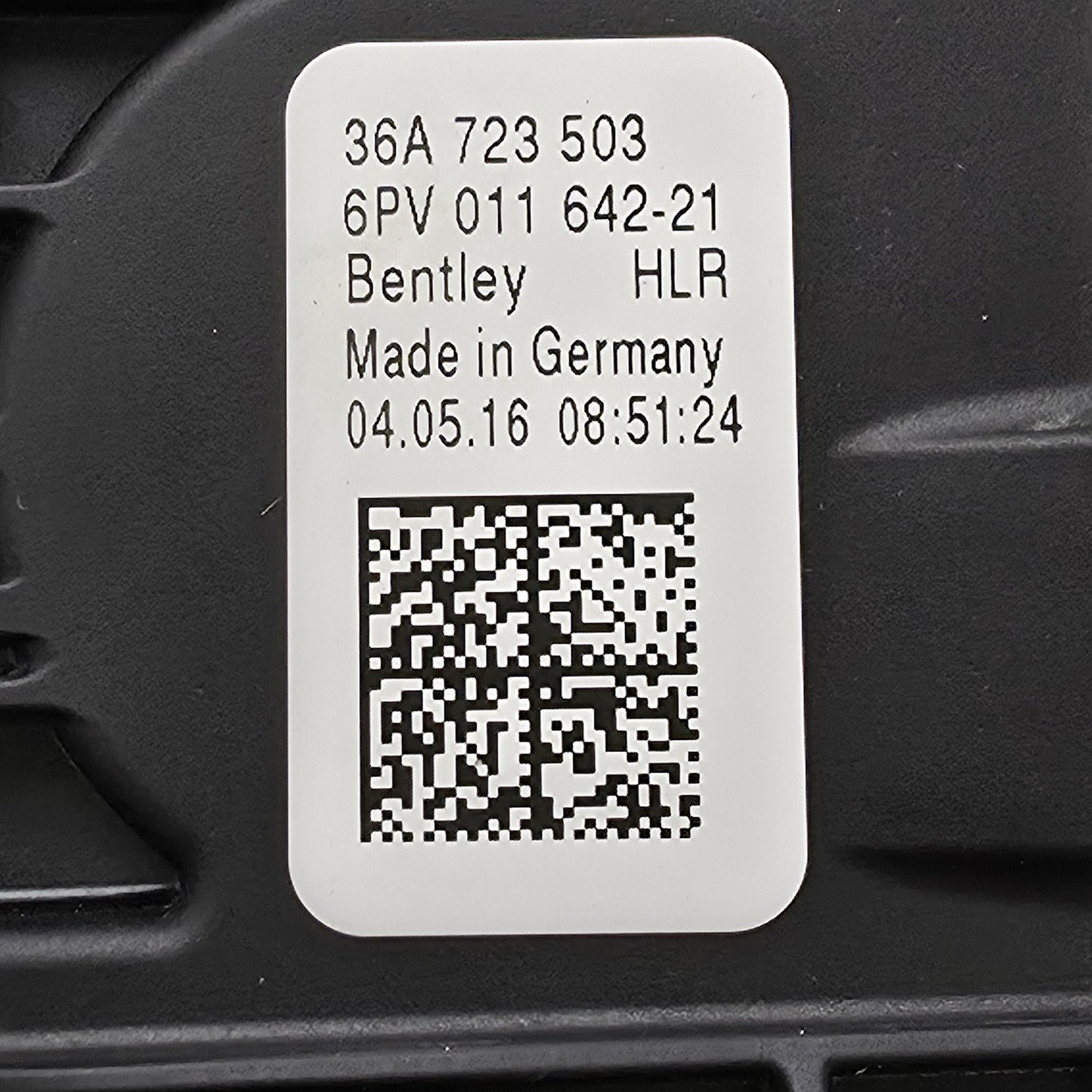 2016-2020 Bentley Bentayga ACCELERATOR PEDAL W/ ELECTRONIC MODULE 36A723503