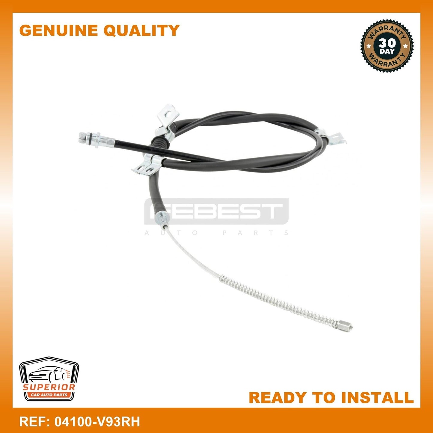 Febest Mitsubishi 4820A122 Parking Brake Cable 04100-V93RH