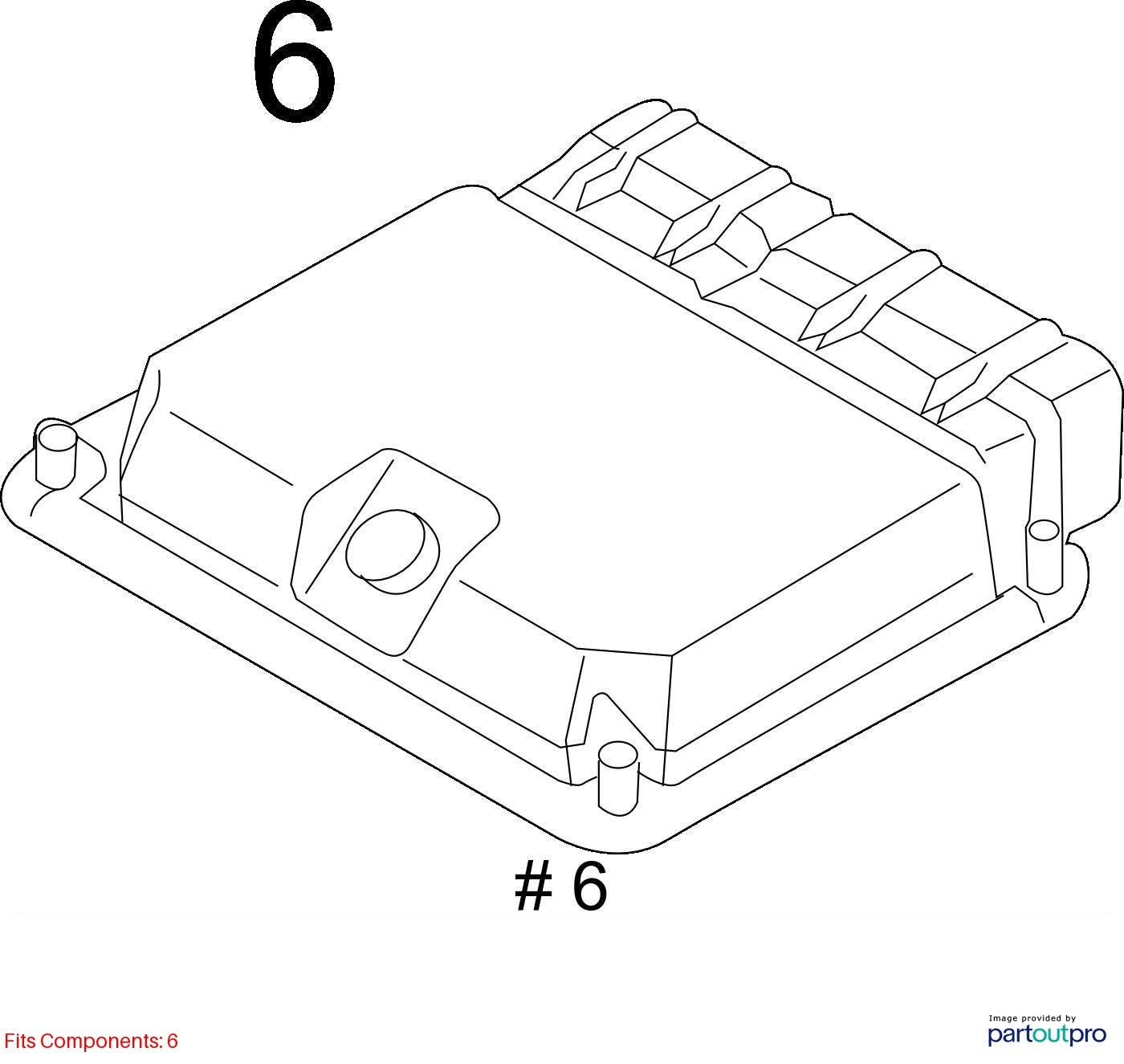 2013 Audi A6 Quattro Engine Control Unit Petrol Used OEM 4G0907115H