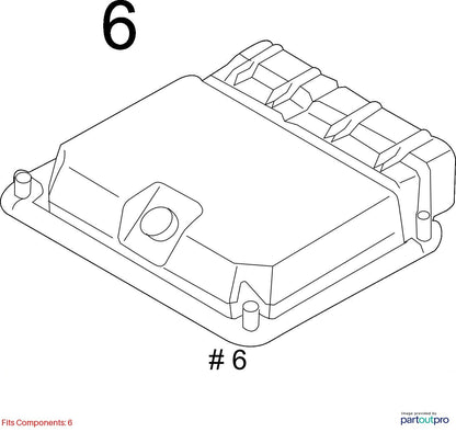 2013 Audi A6 Quattro Engine Control Unit Petrol Used OEM 4G0907115H