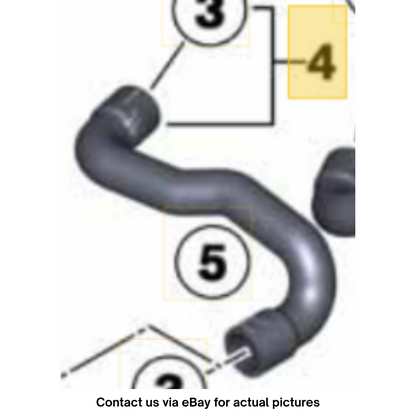 2012 Mini Cooper Upper Radiator Coolant Hose Used OEM 17122754221