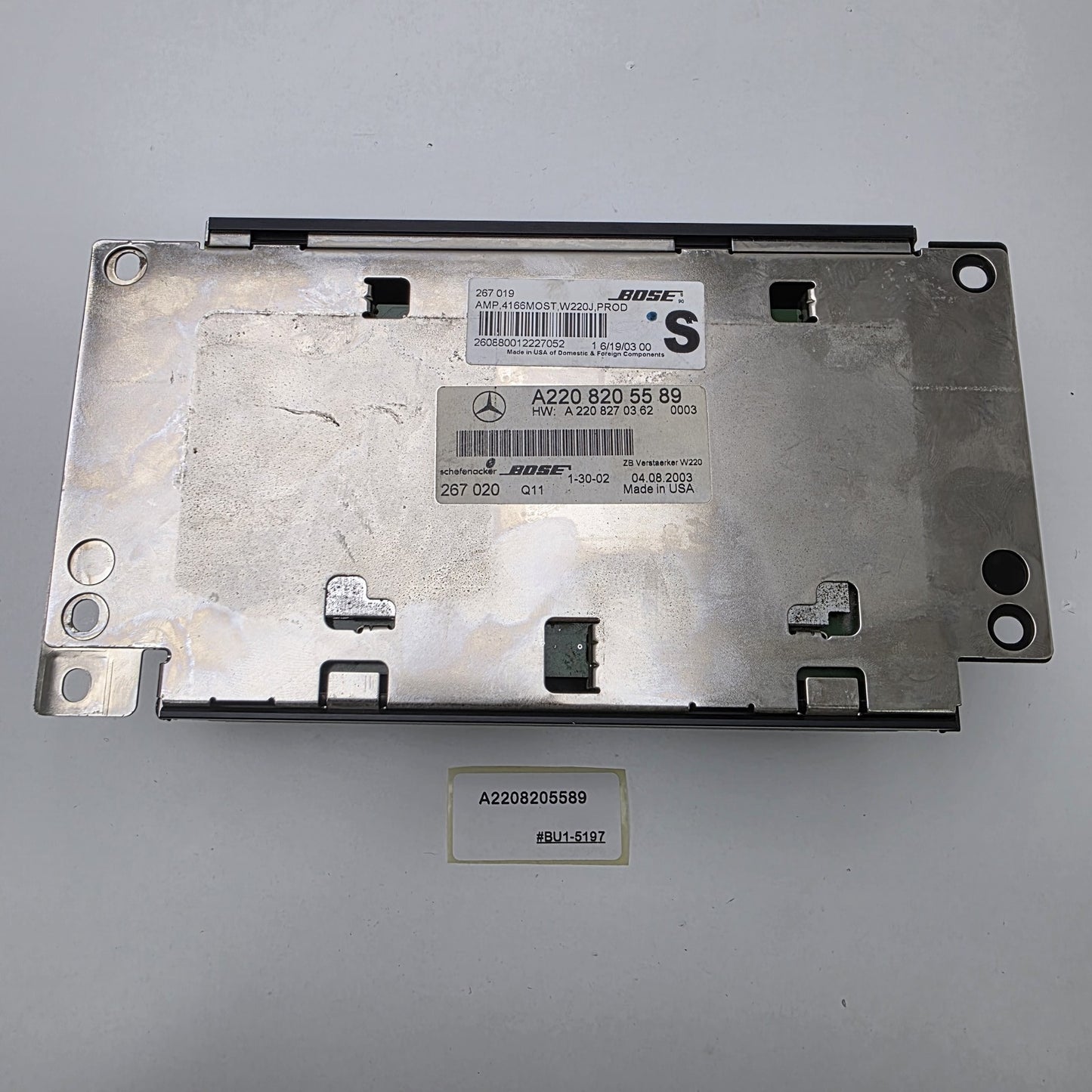 2000-2002 Mercedes-Benz S-Class BOSE AMP AMPLIFIER A2208205589