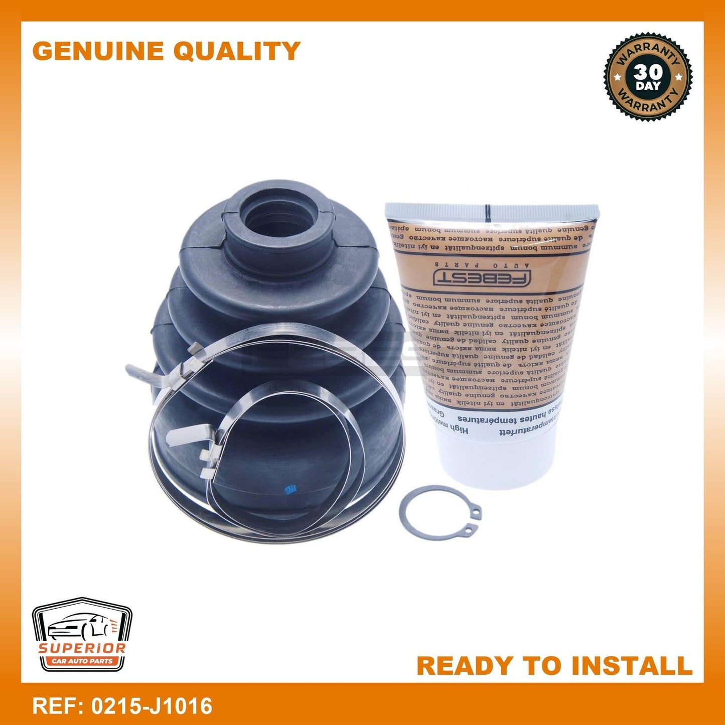 FEBEST 2013-2016 Mazda 3 Boot Inner Cv Joint Kit 0215-J1016