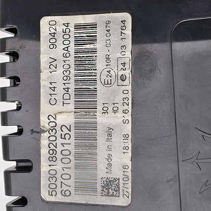 2013-2024 Maserati Ghibli SPEEDOMETER CLUSTER 670100152