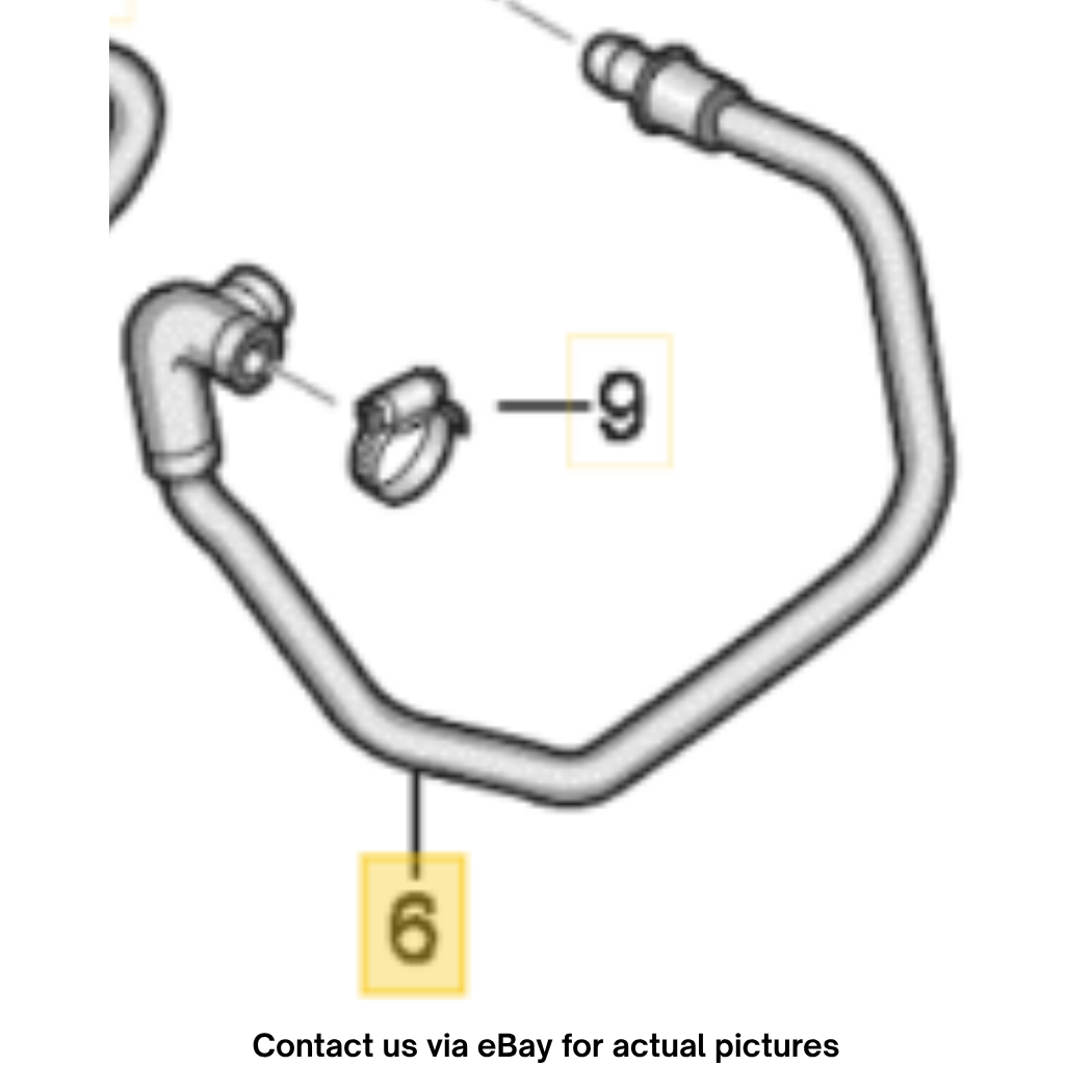 2011–2015 Audi A4 Brake Vacuum Hose / Pipe Used OEM 8K0611931BQ