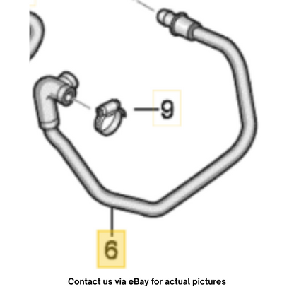 2011–2015 Audi A4 Brake Vacuum Hose / Pipe Used OEM 8K0611931BQ