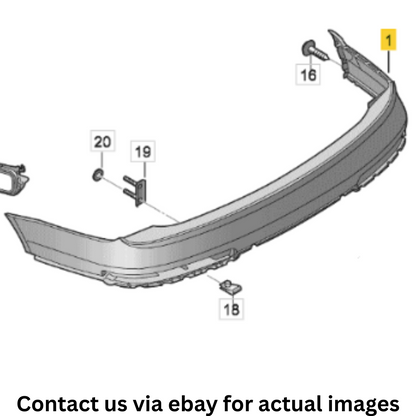 2007 Audi Q7 Rear Bumper Cover Used OEM 4L0807303A