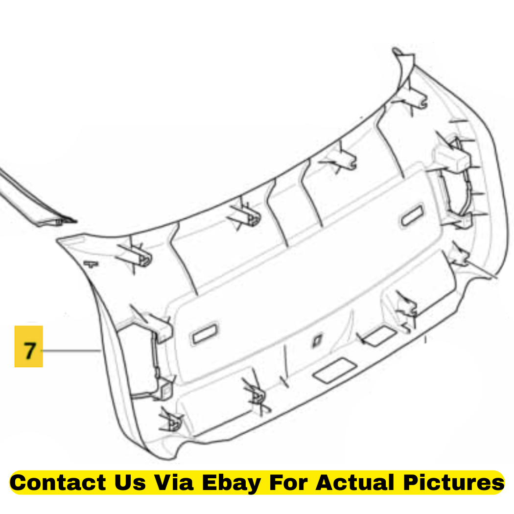 2012 BMW X6 Lower Tail Lid Trim Panel Used OEM 51497202523