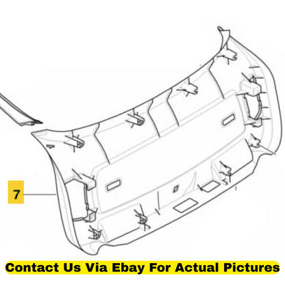2012 BMW X6 Lower Tail Lid Trim Panel Used OEM 51497202523