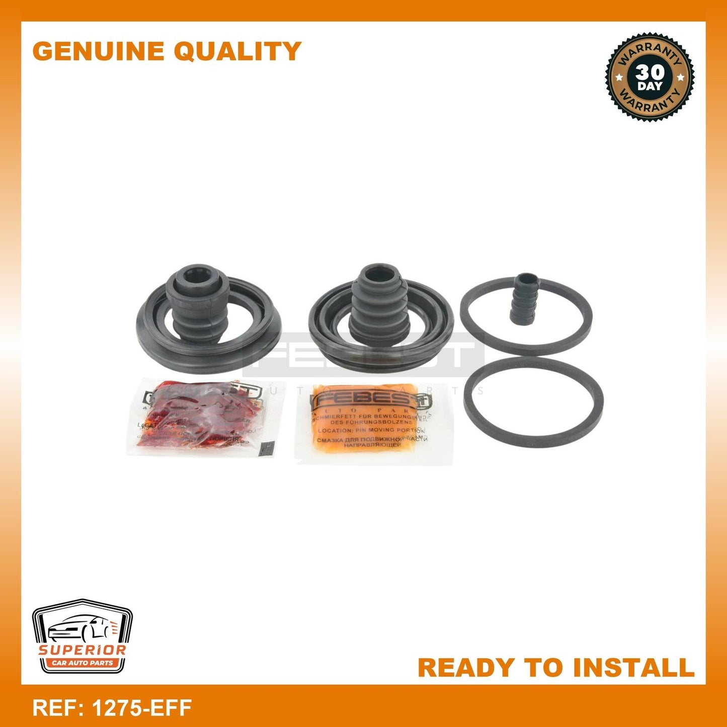 FEBEST HYUNDAI Front Brake Caliper Repair Kit 1275-EFF