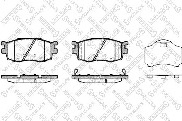 STELLOX 2006-2011 Kia Rio Front Disc Brake Pad Kit 58101-1G-E00
