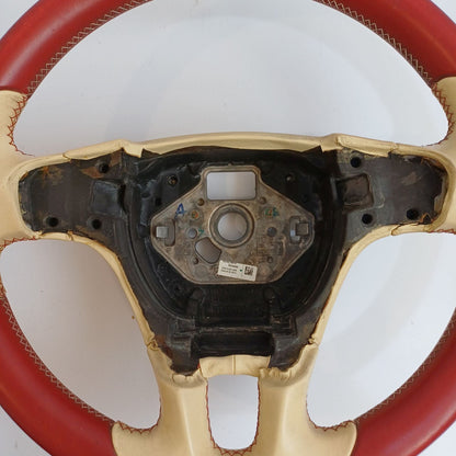 2004-2015 Bentley Continental GTC Steering Wheel Wood Tan Leather 3W0419093