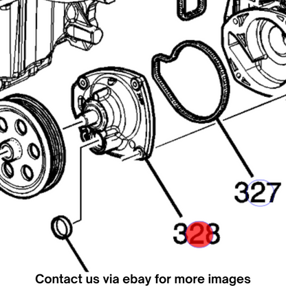 2018 Cadillac CTS Water Pump Used OEM 12663910