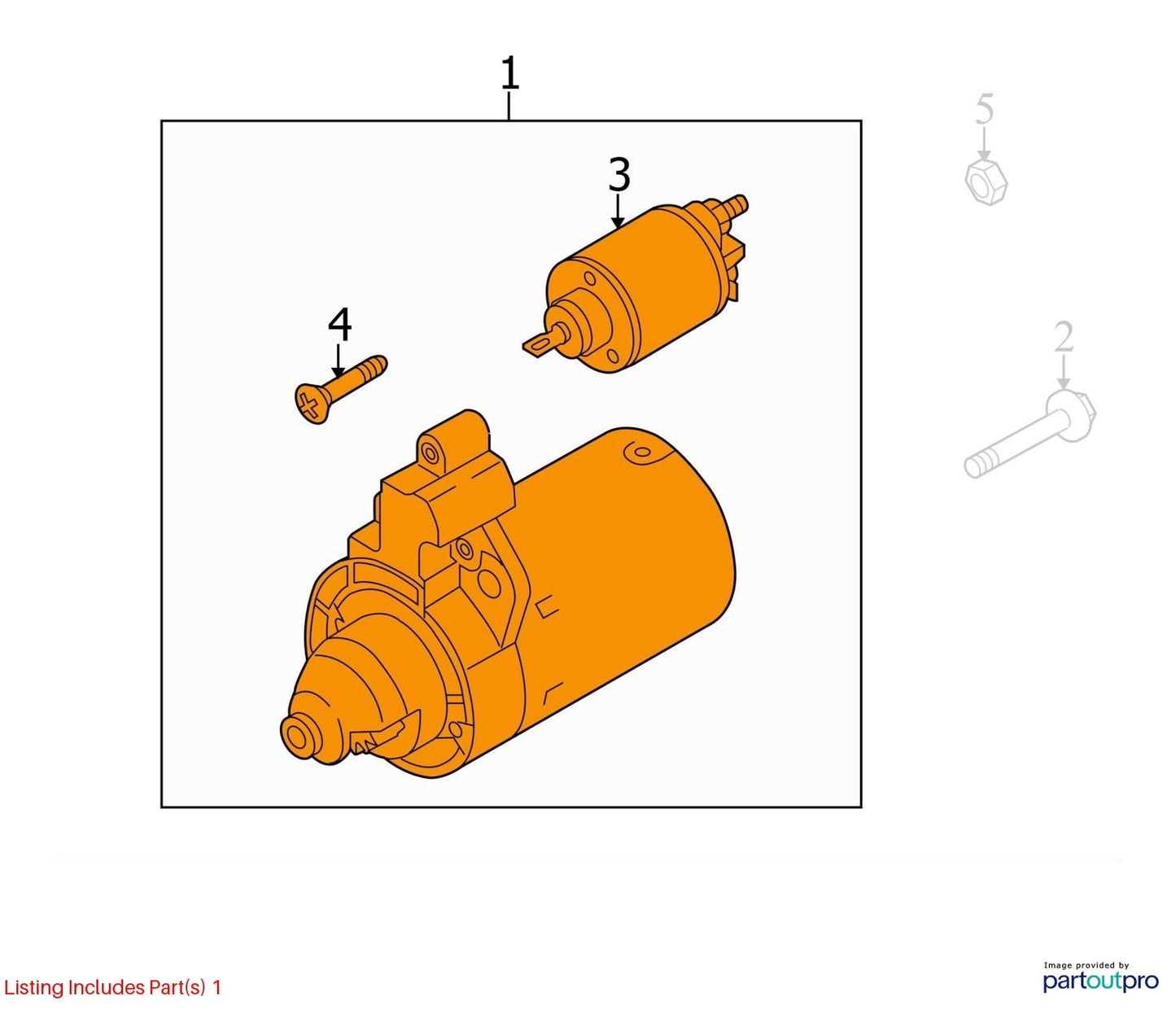 2012 Audi A4 2.0L Starter Motor Used OEM 06H911021A