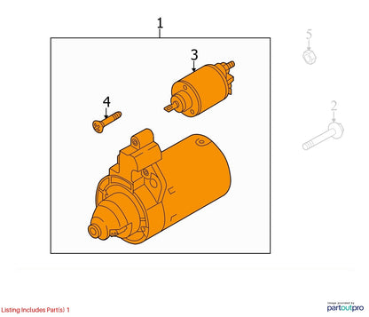 2012 Audi A4 2.0L Starter Motor Used OEM 06H911021A