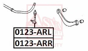 FEBEST 2006-2011 Toyota Camry Rear Left Stabilizer Link 0123-ARL