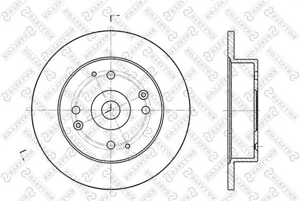 STELLOX 1993-1999 Honda Accord Brake Disc 42510SN7000