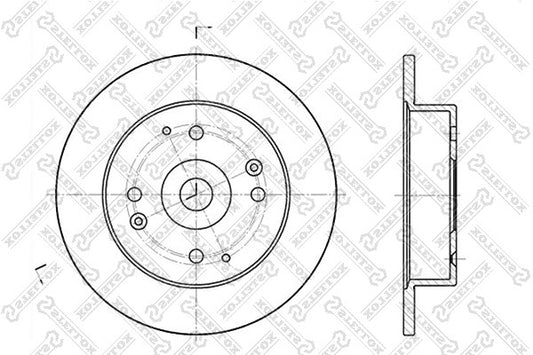 STELLOX 1993-1999 Honda Accord Brake Disc 42510SN7000