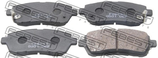 FEBEST 2008-2013 Ford Fiesta Brake Pad Set 0501-DEF