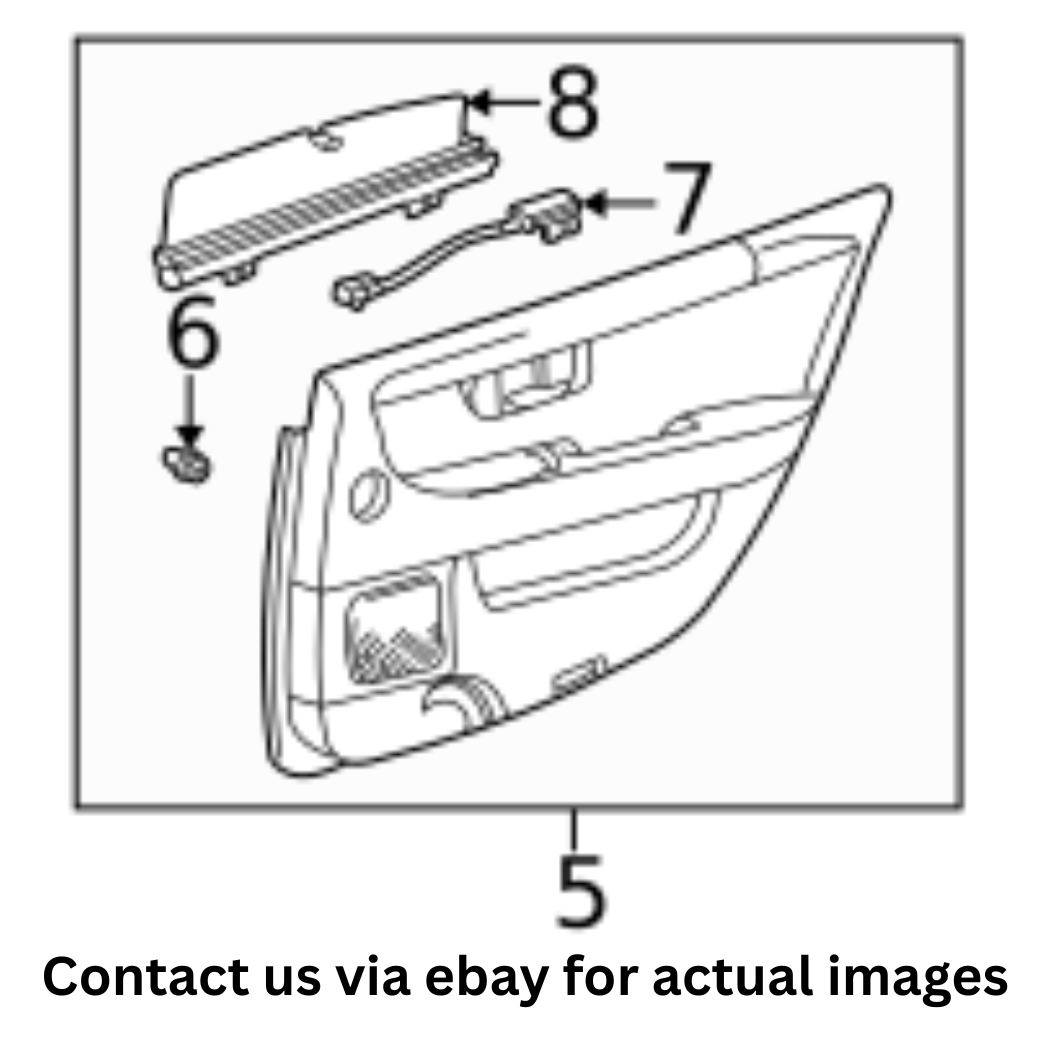 2002 Lexus LS430 Rear Left (Passenger) Door Trim Panel Used OEM 6764050550C1