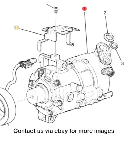2018 Cadillac CTS A/C Compressor Kit Used OEM 84123928