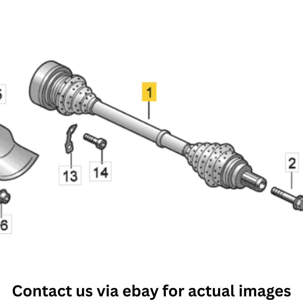 2012 Audi A8 Quattro Drive Shaft w/CV Joints Used OEM 8R0501203C