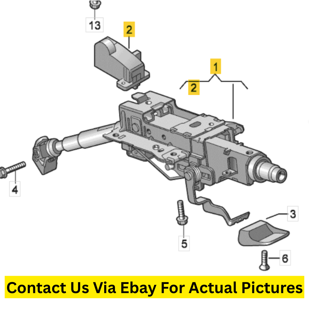 2012 Volkswagen CC Steering Column Used OEM 3C1419501AA