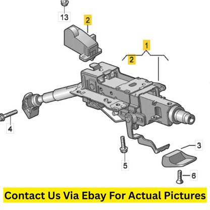 2012 Volkswagen CC Steering Column Used OEM 3C1419501AA