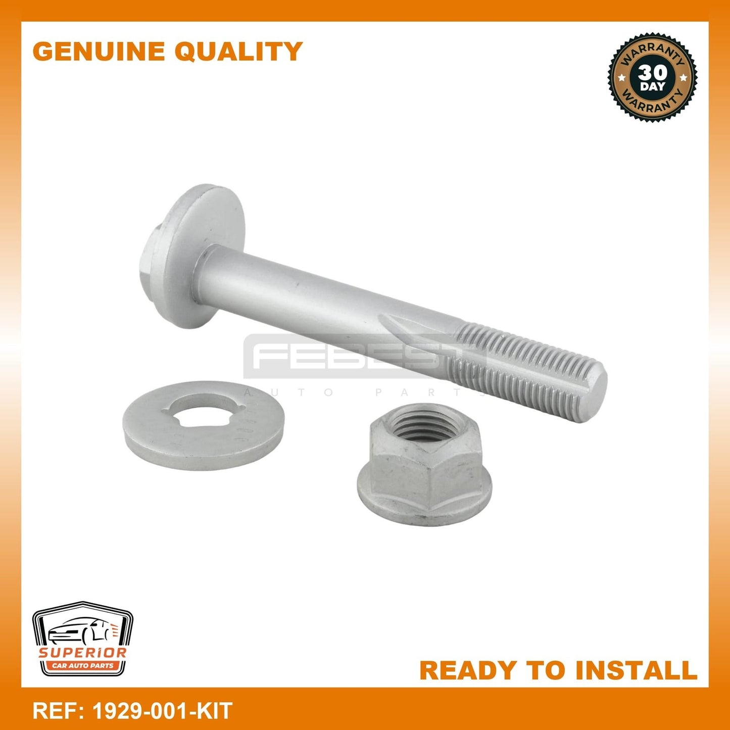 FEBEST 2000-2006 BMW X5 Camber Adjusting Eccentric Bolt 1929-001-KIT