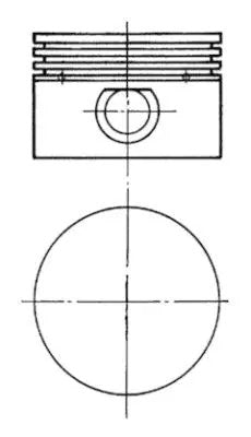 Kolbenschmidt Mercedes-Benz Repair Set, Piston/Sleeve 94919960