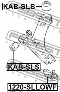 FEBEST HYUNDAI Ball Joint Front Lower Arm 1220-SLLOWF
