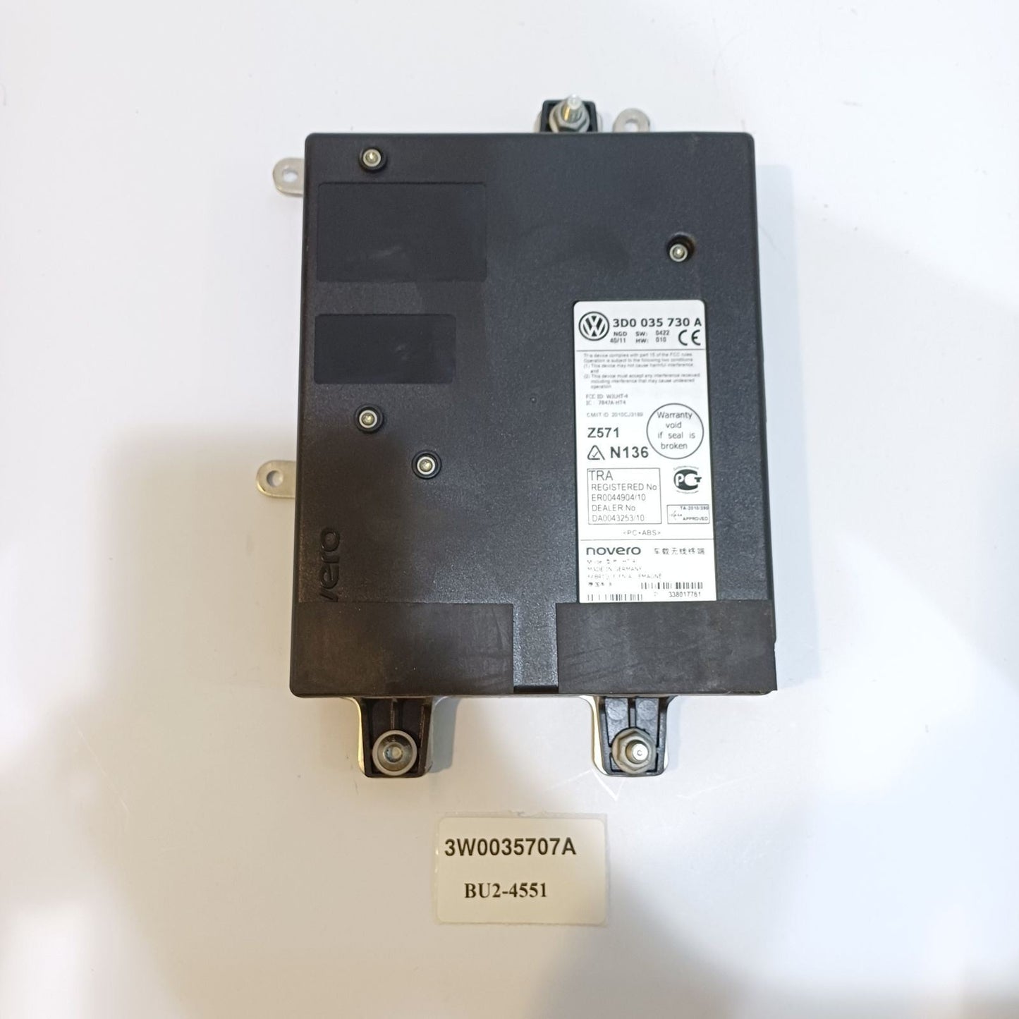 2012-2018 Bentley GT Bracket 3W0035707A