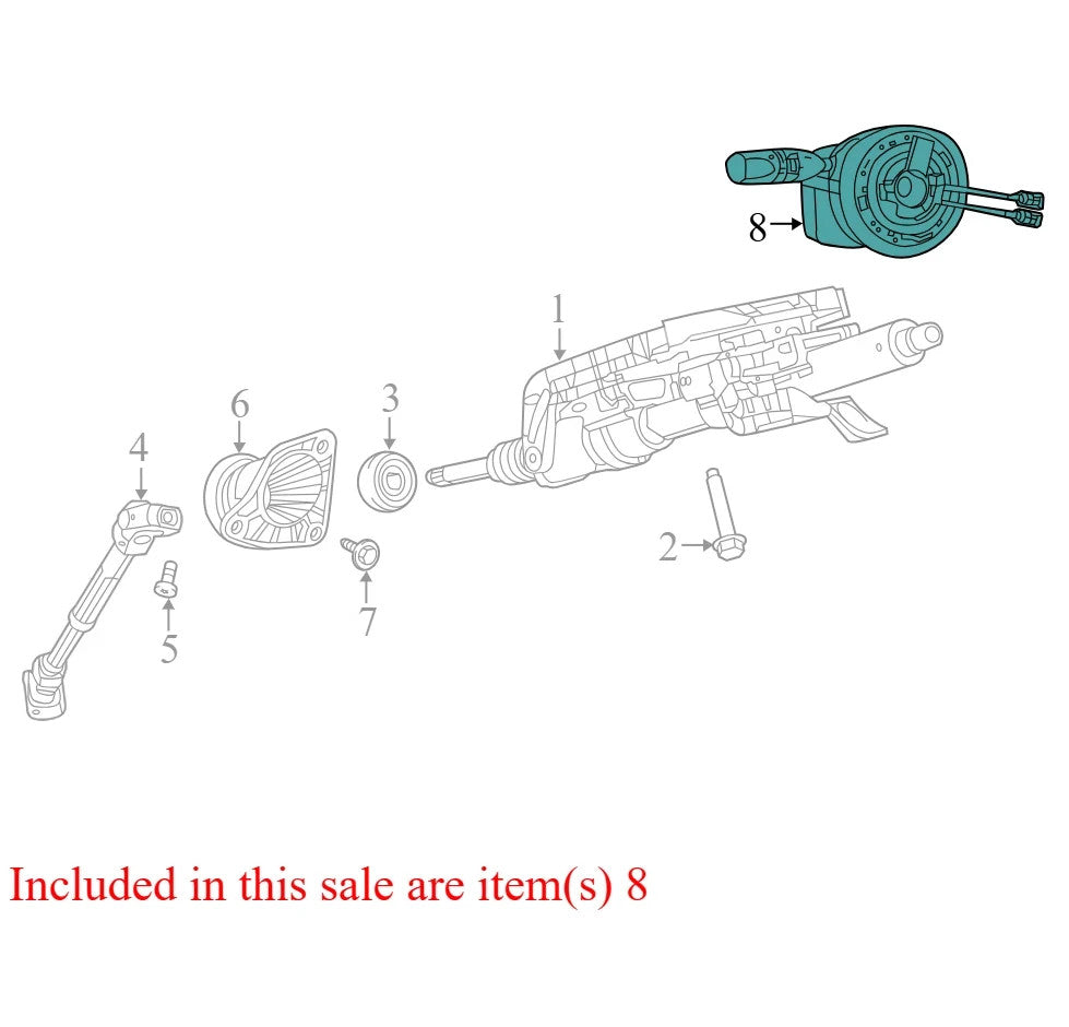 2015 Jeep Grand Cherokee Turn Signal / Combination Lever Used OEM 1NJ71DX9AK