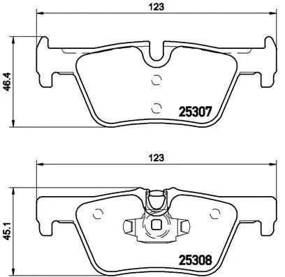 BREMBO 2013-2016 BMW 328i Disc Brake Pad Set P06071