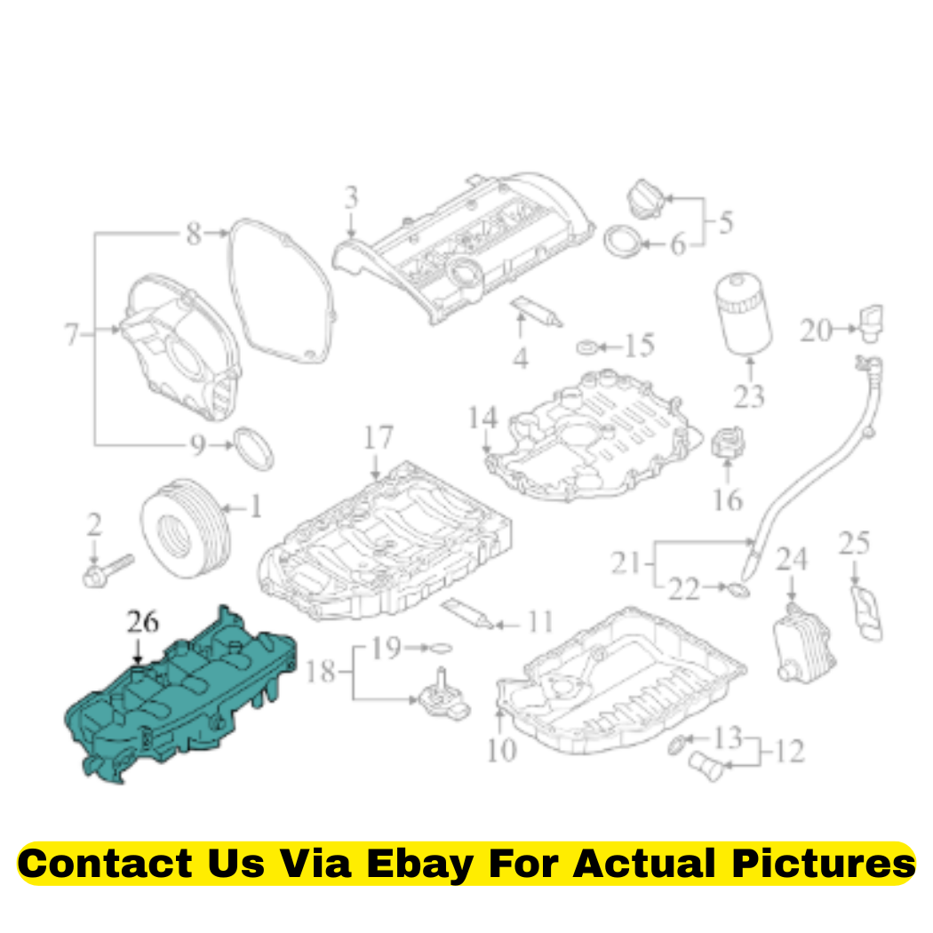 2013 Audi Q5 Engine Intake Manifold Used OEM 06H133201AR