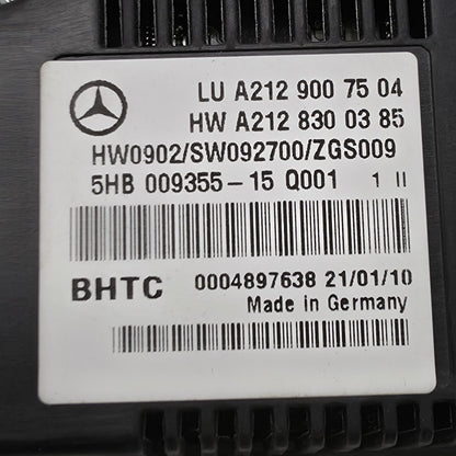 2010-2017 Mercedes-Benz E-Class Climate Control Unit Panel A2129007504