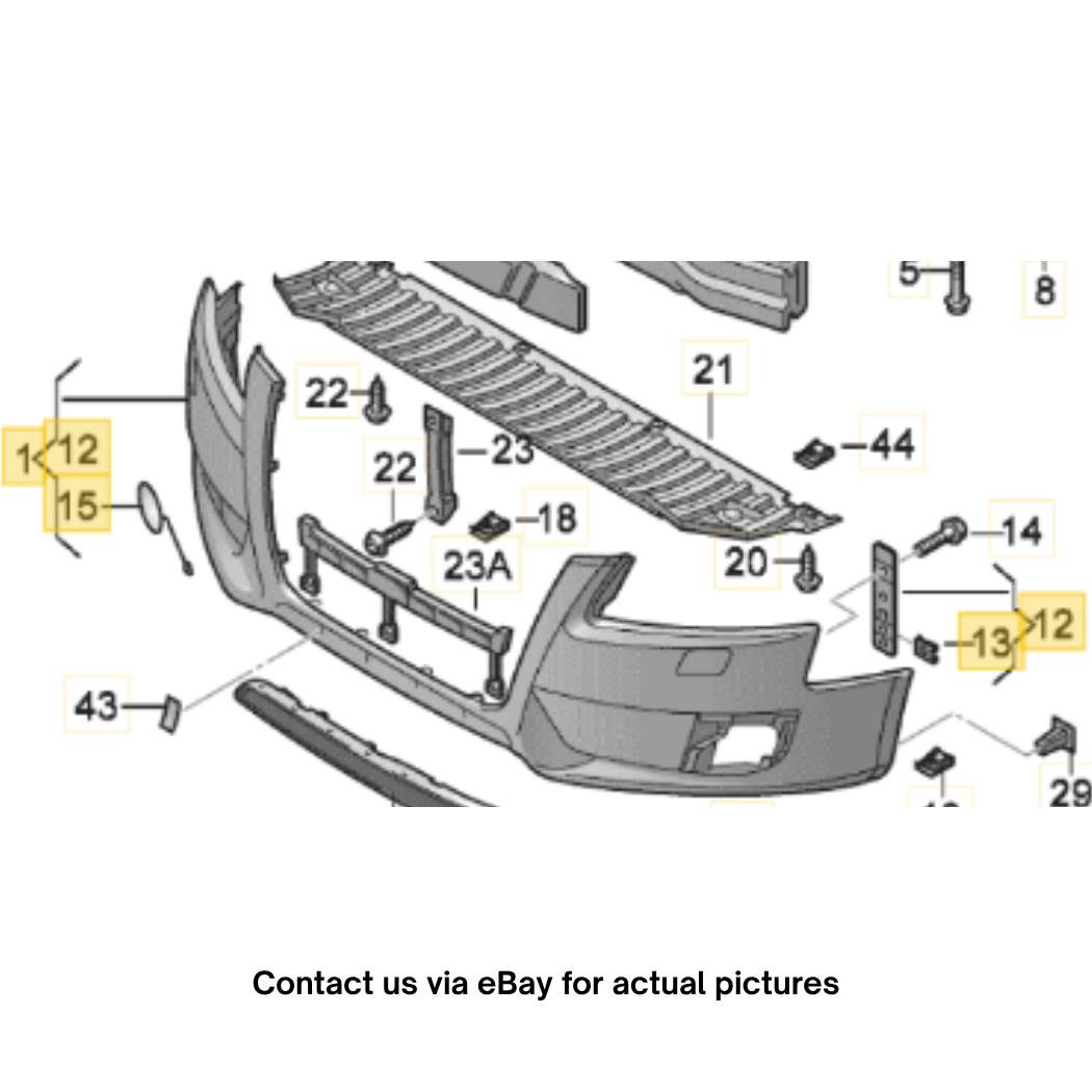 2012 Audi A4 Front Bumper Skin Used OEM 8K0807105E