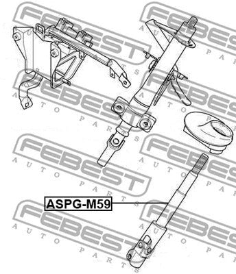 FEBEST CITROEN Lower Intermediate Steering Shaft ASPG-M59